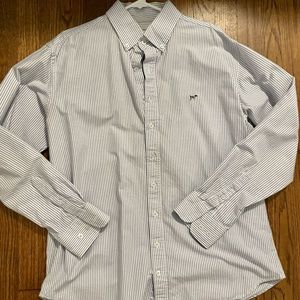 Southern Point Blue Stripe Oxford Shirt Sz. L